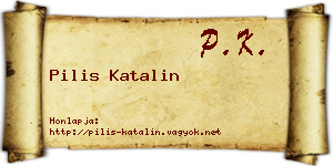 Pilis Katalin névjegykártya